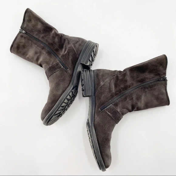 Paul Green Adison Dark Grey Suede Boots US Sz 9.5 - Picture 2 of 10